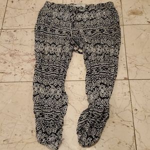 Black and white pants